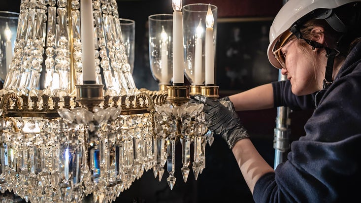 Chandelier Clean at Oxburgh Estate May 24, NT Images Mike Hodgson